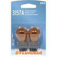 3157 Basic Mini Automotive Bulb, Incandescent, 2 W, Amber - Sylvania 38099