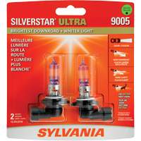 9005 SilverStar&reg; Ultra Headlight Bulb, Halogen, 65 W, White - Sylvania 33084