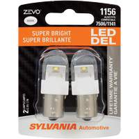 1156 Zevo&reg; Mini Automotive Bulb, LED, 1.7 W, White - Sylvania 39212