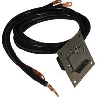 Panneau de douille polaris&eacute;e en acier inoxydable &agrave; brancher, 4 AWG, C&acirc;ble 5' - Associated Equipment 6125