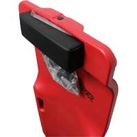 Sommier rouge &agrave; profil bas, en plastique robuste - LISLE 92102