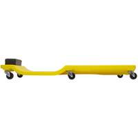 Sommier jaune &agrave; profil bas, en plastique robuste - LISLE 93102