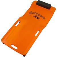 Sommier orange n&eacute;on &agrave; profil bas, en plastique robuste - LISLE 93202