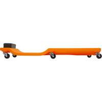 Sommier orange n&eacute;on &agrave; profil bas, en plastique robuste - LISLE 93202