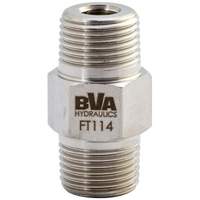 Raccord mamelon hexagponal, Acier - BVA Hydraulics FT114