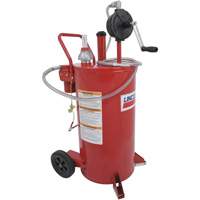 Chariot &agrave; carburant en acier de 25 gallons avec pompe rotative bidirectionnelle et filtre - LINCOLN INDUSTRIAL 3677