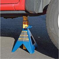Jack Stand, Locking Handle/Ratchet, 6 tons Capacity, 25-1/4" H - Hein-Werner HW93506