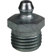 Raccord de graissage droit tr&egrave;s court, Acier, Filetage de 0,25 NPT - Alemite LAGN-1627-B