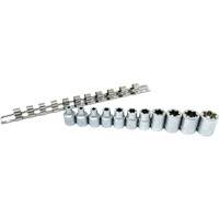 Jeu de douilles Flat-Cut E-"Star", 11 Morceaux, Prise de 3/8" - CTA Tools 1469