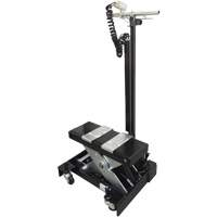 Cric de service de plancher &agrave; profil bas, 12 tonne(s) Capacit&eacute;, 7-1/2" Abaiss&eacute;e, 15" &eacute;lev&eacute;e, Air comprim&eacute;/hydraulique - Scorpion Jacks TJ12SL