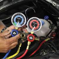 R1234Yf 2-Way Piston Valve Manifold Gauge Set - Mastercool 83272