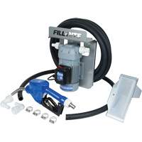 Pompe de transfert de fluide d'&eacute;chappement diesel (DEF) 115 V CA avec support pour cuve GRV et pistolet - Fill-Rite DF120CAN520