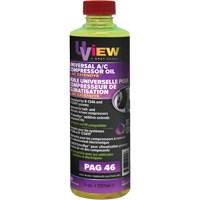 Huile universelle PAG 46 avec ExtenDye pour syst&egrave;me de climatisation, 237 ml, Bouteille - UVIEW 488046YFPD
