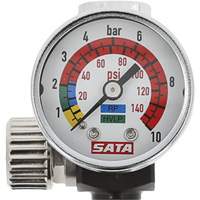 Air Micrometer with Gauge, 1/4" Male Thread & G 1/4" Female Thread - SATA 27771