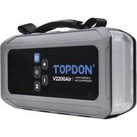 V2200Air 2-in-1 2200 Peak Amp Jump Starter & Tire Inflator - Topdon V2200AIR