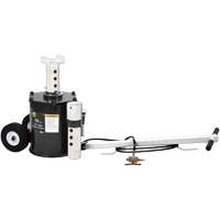 Cric pneumatique et chandelle de soutien, 10 tonnes Capacit&eacute;, 17-1/2" Abaiss&eacute;e, 51" &eacute;lev&eacute;e, Air comprim&eacute;/hydraulique - Omega Lift 34100