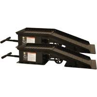 Wide Heavy-Duty Truck Ramps with Long T-Handle, 40000 lbs. Capacity, 45" L, 18" W, 9-19/50" H - Omega Lift 93201