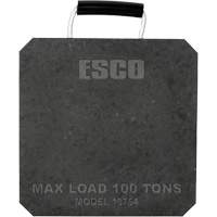 Plaque de support de v&eacute;rin d'une capacit&eacute; de 100 tonnes - Esco 10754