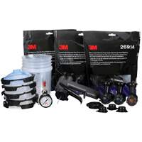 Performance Fine Finish Spray Gun System with PPS Cups, 13 CFM, 29 PSI - 3M 26978