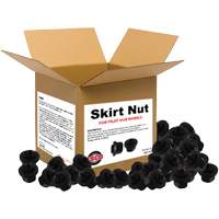 100-Piece Graphite-Coated Skirt Nuts for Pilot Hub Wheels - Esco 40125-100