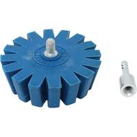 Conical Gear Eraser Wheel with Quick-Connect Arbor Adapter - CTA Tools 8063