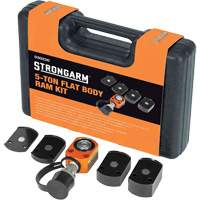 Trousse de v&eacute;rin &agrave; profil plat avec adaptateurs, Course de 0,24", Capacit&eacute; de 5 tonne(s), 10 000 PSI - Strongarm 030220