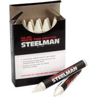 Crayons blancs semi-permanents pour marquage des pneus - Steelman 00063