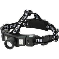 Multi-Mode Focusing Headlamp with Rear Safety Light, LED, 260 Lumens, 2 Hrs. Run Time, Rechargeable Batteries - Steelman 79379
