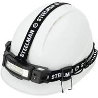 Slim Profile Motion Activated Headlamp with Rear Red Blinker, LED, 250 Lumens, 3 Hrs. Run Time, AA Batteries - Steelman 79417