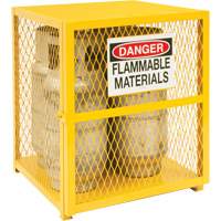Armoire de rangement pour bouteilles &agrave; gaz, nbre de bouteilles: 4, 30" , 30" , 35" , Jaune - Durham Manufacturing EGCVC4-50