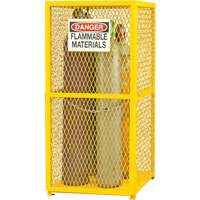 Armoire de rangement pour bouteilles &agrave; gaz, nbre de bouteilles: 9, 30" , 30" , 71-3/4" , Jaune - Durham Manufacturing EGCVC9-50