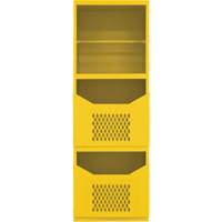 Armoire pour le contr&ocirc;le des d&eacute;versements, 1 Tablettes, 72" h x 24" la x 24" p, Acier, Jaune - Durham Manufacturing VSCSP-242472-2-50