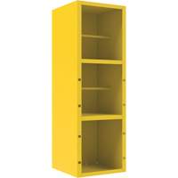 Armoire pour le contr&ocirc;le des d&eacute;versements, 1 Tablettes, 72" h x 24" la x 24" p, Acier, Jaune - Durham Manufacturing VSCSP-242472-2-50