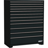 Modular Drawer Cabinet, 12 Drawers, 24" W x 28" D x 60" H, Black - AGF Brome CF27-242860C1-440-BK