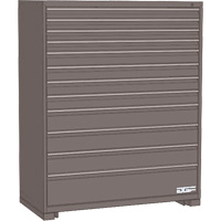 Modular Drawer Cabinet, 12 Drawers, 24" W x 24" D x 60" H, Grey - AGF Brome CF27-242460C1-440-GR