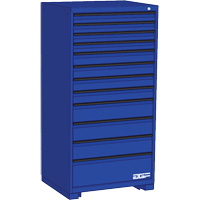 Modular Drawer Cabinet, 12 Drawers, 30" W x 24" D x 60" H, Blue - AGF Brome CF27-302460C1-440-BL