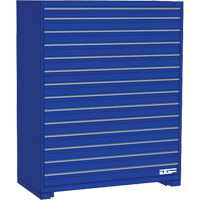 Modular Drawer Cabinet, 14 Drawers, 36" W x 24" D x 60" H, Blue - AGF Brome CF27-362460C2-440-BL