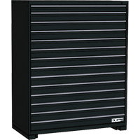 Modular Drawer Cabinet, 14 Drawers, 36" W x 28" D x 60" H, Black - AGF Brome CF27-362860C2-440-BK