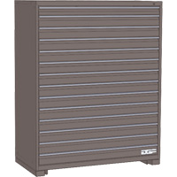 Modular Drawer Cabinet, 14 Drawers, 48" W x 24" D x 60" H, Grey - AGF Brome CF27-482460C2-440-GR