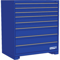 Armoire &agrave; tiroirs modulaire, 8 tiroirs, 24" la x 24" p x 40" h, Bleu - AGF Brome CF27-242440B1-440-BL