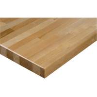 Hardwood Workbench Top, 72" W x 36" D, Square Edge, 1-1/4" Thick - KLETON 