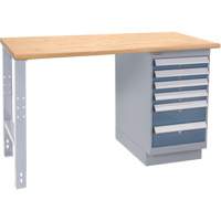 Industrial-Duty Workbench, 1000 lbs Cap., 60" W x 30" D, 34" H - KLETON 
