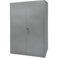 Armoire de rangement, Acier, 4 Tablettes, 78" h x 48" la x 24" P, Gris - KLETON 
