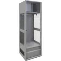 Gear Locker, Steel, 24" W x 24" D x 72" H, Grey - KLETON 