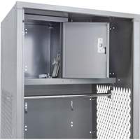 Gear Locker, Steel, 24" W x 24" D x 72" H, Grey - KLETON 