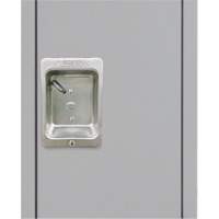 Lockers, 3 -tier, 12" x 18" x 86", Steel, Grey, Knocked Down - KLETON 