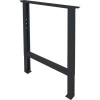 Pattes d'&eacute;tabli pour service industriel, Acier, 30" p x 34" h, Simple - KLETON 