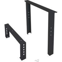 Pattes d'&eacute;tabli pour service industriel, Acier, 30" p x 34" h, Simple - KLETON 