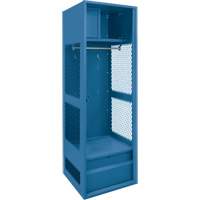 Gear Locker, Steel, 24" W x 18" D x 72" H, Dark Blue - KLETON 