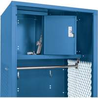 Gear Locker, Steel, 24" W x 18" D x 72" H, Dark Blue - KLETON 